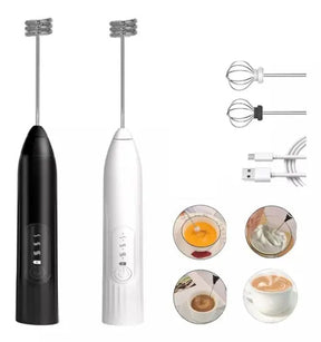 Licuadora Eléctrica Batidora para Bebidas Leche Café Portátil 