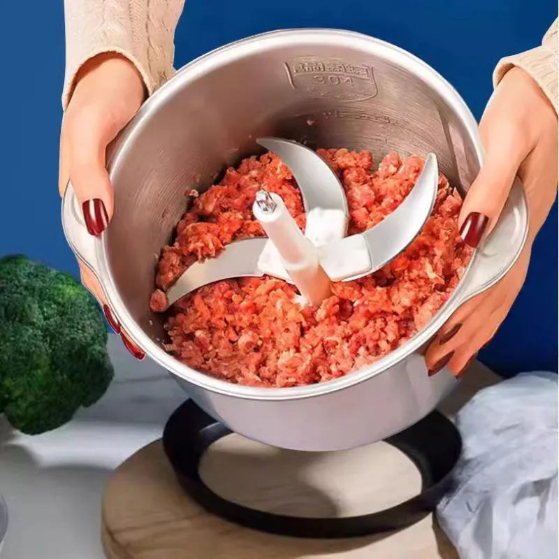 Trituradora y picadora de alimentos eléctrica profesional de 300 W