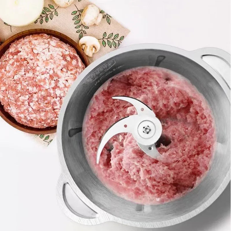 Trituradora y picadora de alimentos eléctrica profesional de 300 W