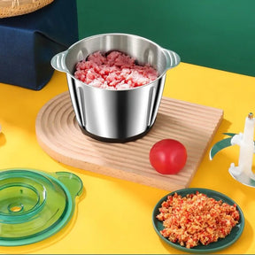 Trituradora y picadora de alimentos eléctrica profesional de 300 W