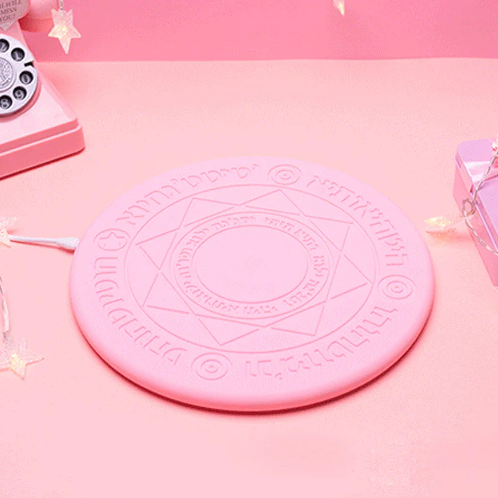 Cargador de inducción inalámbrico Magic Circle Mandala LED 