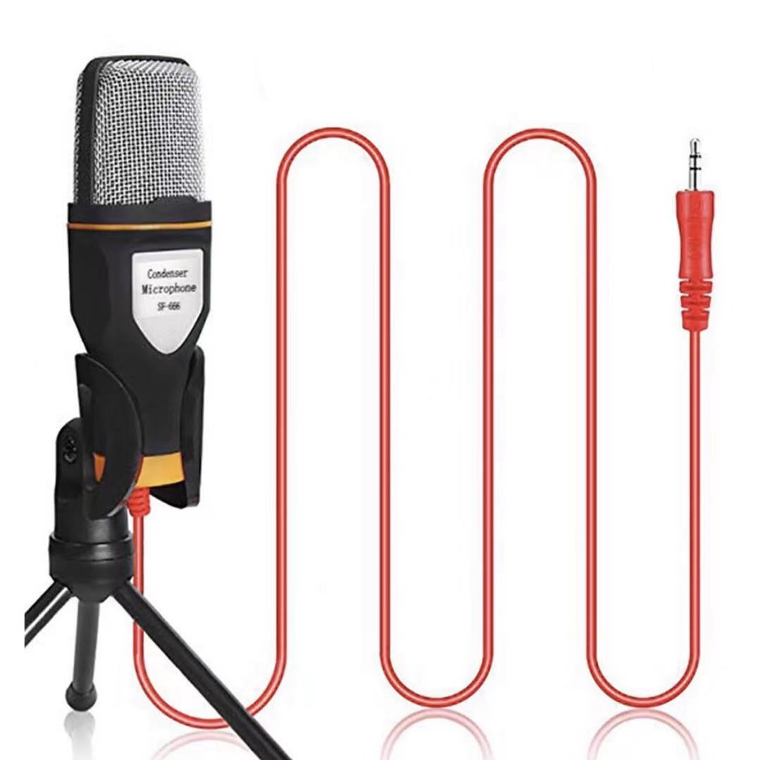 Micrófono de condensador de escritorio para PC portátil con entrada P2