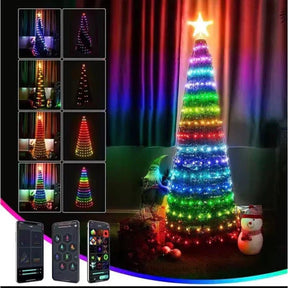 Guirnalda de luces LED navideñas RGB - Control remoto IP68 - Aplicación para Android e iOS 