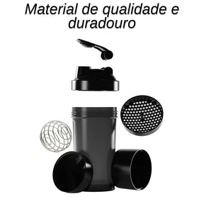 Batidora con compartimento para suplementos Fit Whey 500 ml 