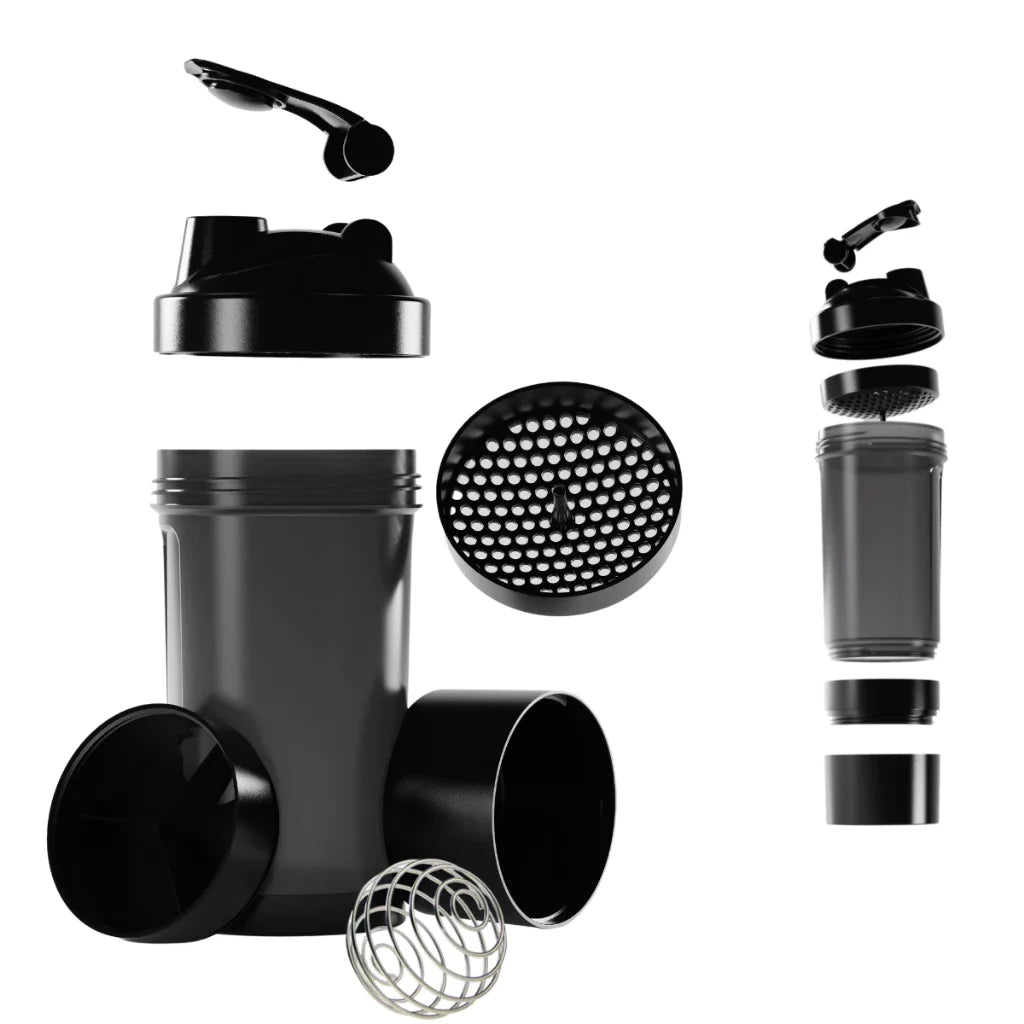 Batidora con compartimento para suplementos Fit Whey 500 ml 