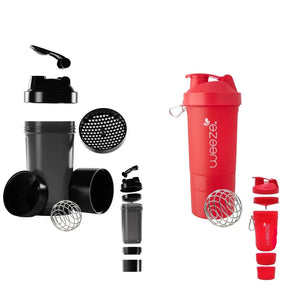 Batidora con compartimento para suplementos Fit Whey 500 ml 