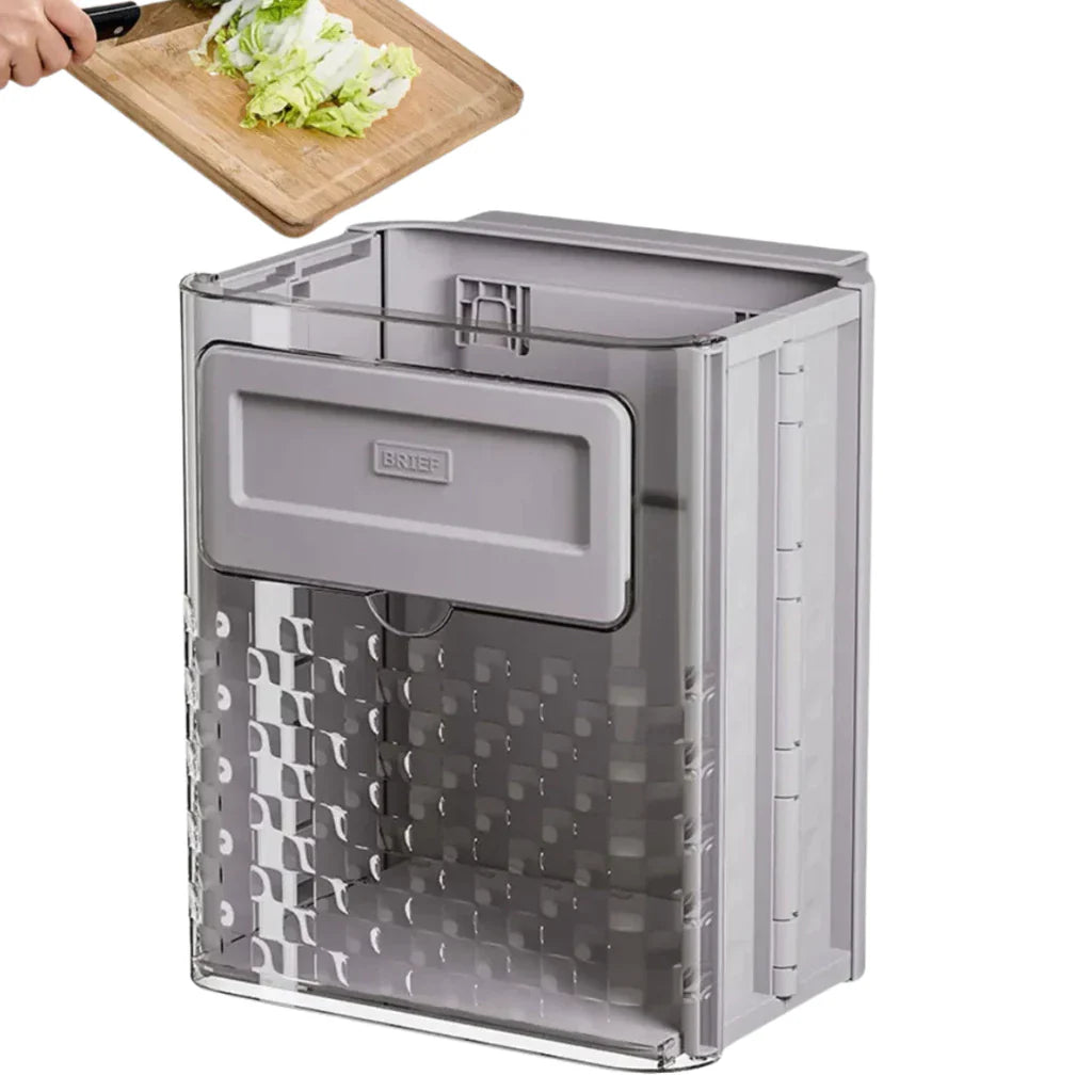 Cubo de basura colgante plegable para cocina, oficina y dormitorio 