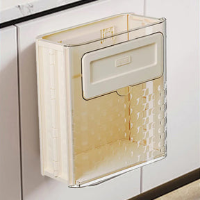 Cubo de basura colgante plegable para cocina, oficina y dormitorio 