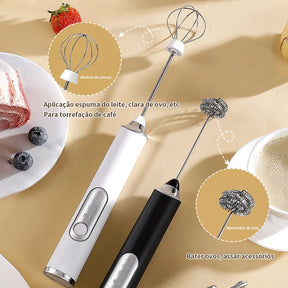 Licuadora Eléctrica Batidora para Bebidas Leche Café Portátil 