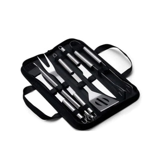Kit de barbacoa de acero inoxidable de 9 piezas