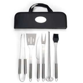 Kit de barbacoa de acero inoxidable de 9 piezas