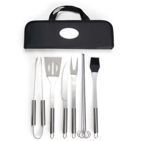 Kit de barbacoa de acero inoxidable de 9 piezas
