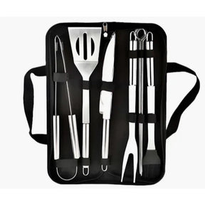 Kit de barbacoa de acero inoxidable de 9 piezas