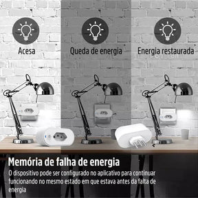 Enchufe inteligente Wi-Fi de 16 A que se enciende y apaga mediante la aplicación compatible con Alexa y Google Assistant 