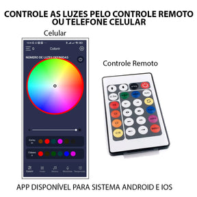 Guirnalda de luces LED navideñas RGB - Control remoto IP68 - Aplicación para Android e iOS 